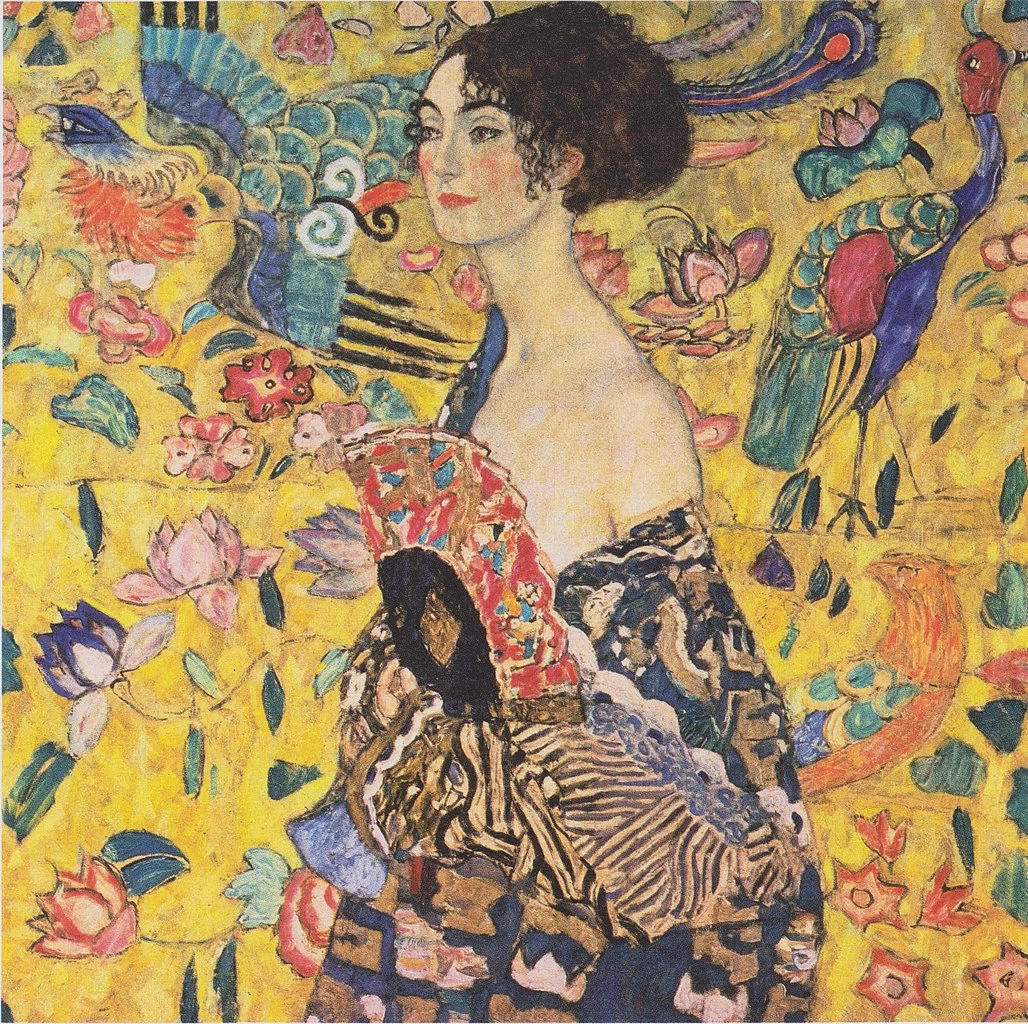 Signora con un ventaglio, 1917